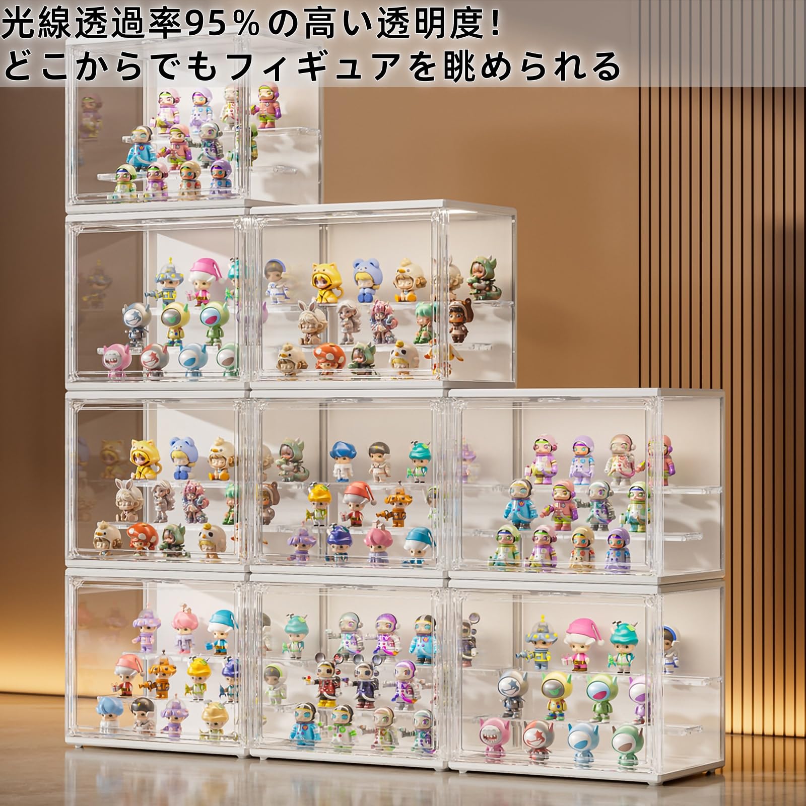 ブキヤケース　フィギュアケース　使用期間1年以内 Amazon.co.jp: BENYIフィギュアケース LEDライト付き アクリルケース